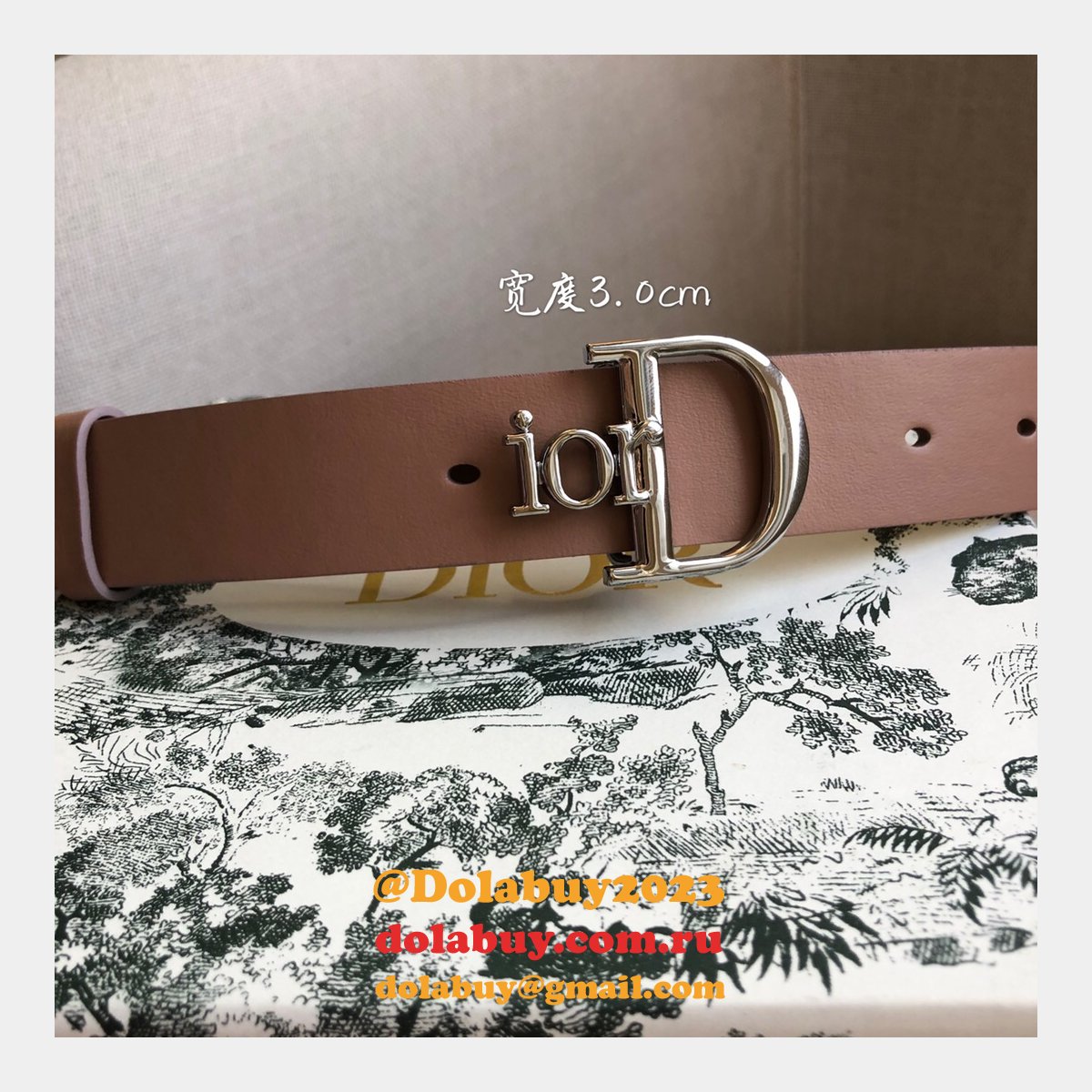 High Quality Christian Dior AAA Belts red/black/brown 30mm Cheap