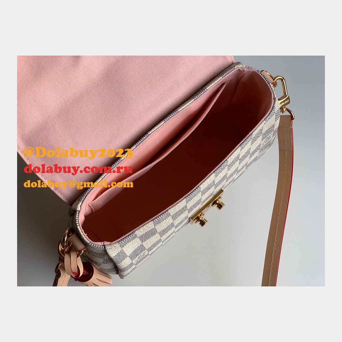 Louis Vuitton Replica N41581/N53000 Croisette Damier Azur Canvas