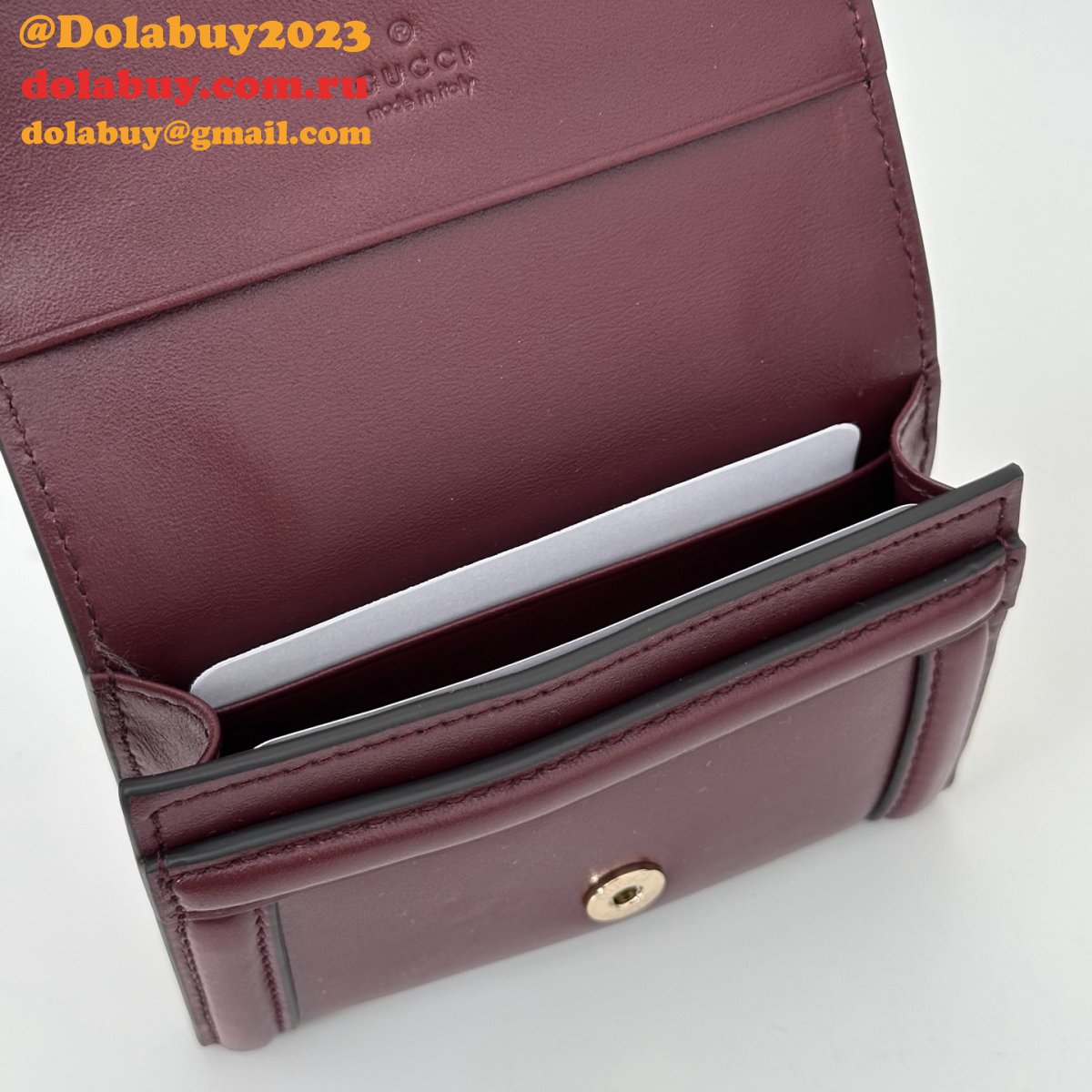 G*u*i wholesale 818795 blondie card case leather wallets