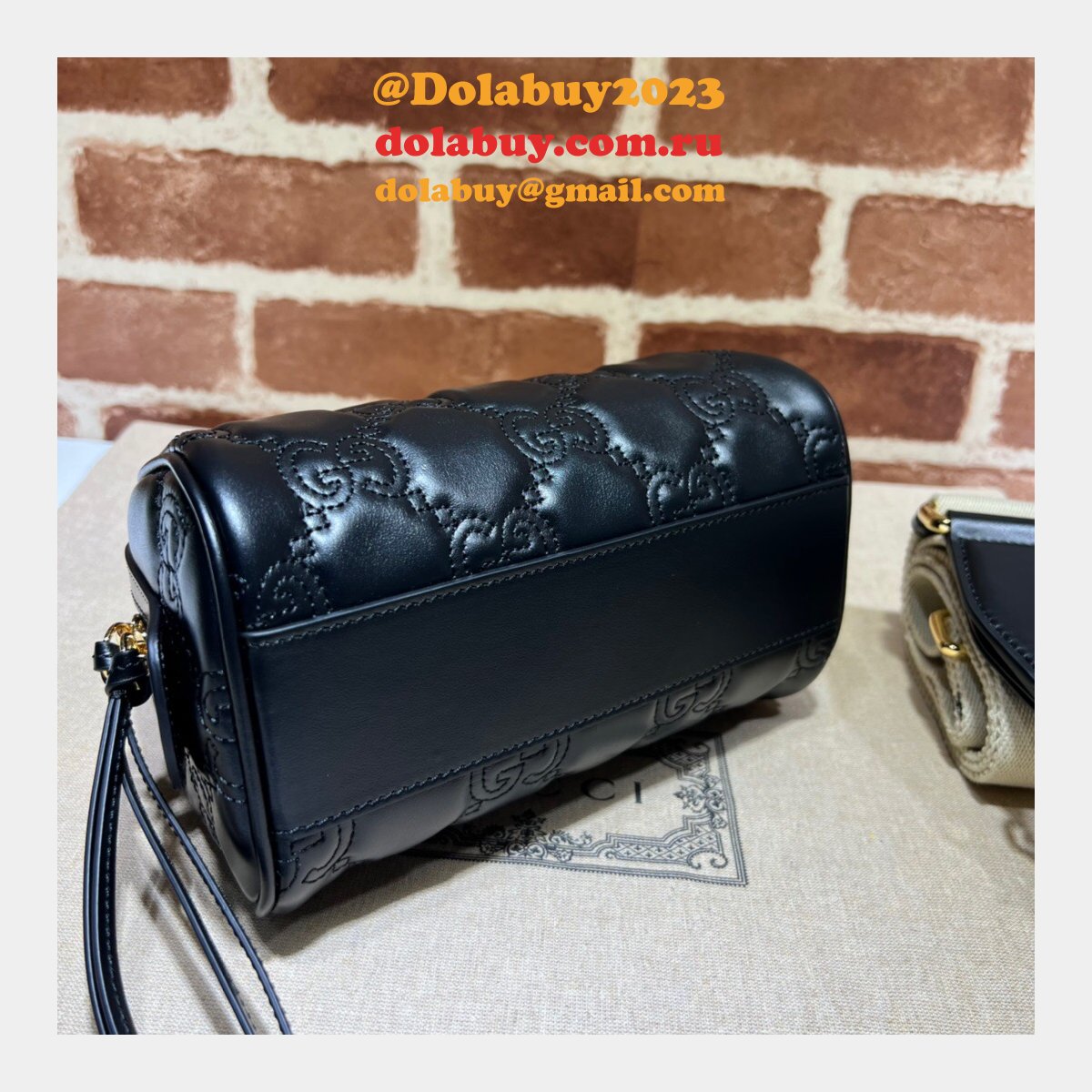 G*u*i best perfect gg matelassé leather top handle 702251 replica bag