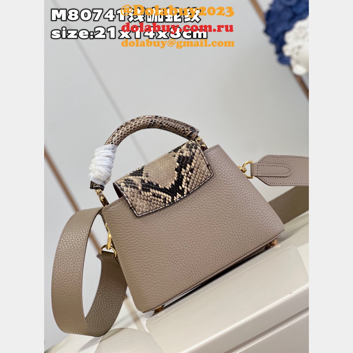 Perfect Capucines LV Quality AAAA M80741 Copy Designer Bag