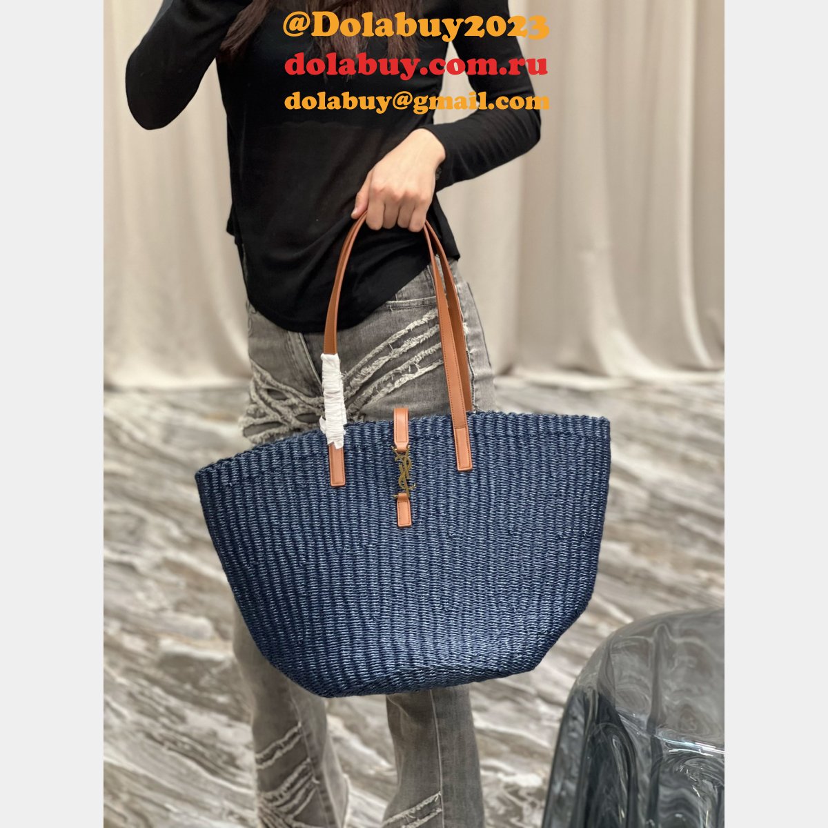 Food Basket Tote 1:1 Mirror 685618/688221 High Quality YSL Replicas Bag