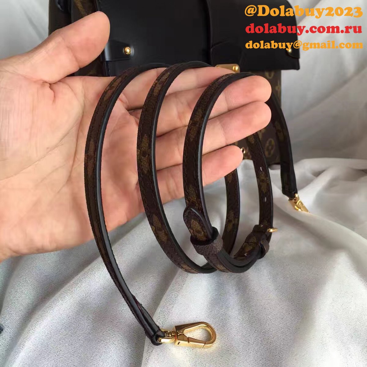 UK Louis Vuitton Damier Ebene One Handle Flap Bag MM M43125 Monogram