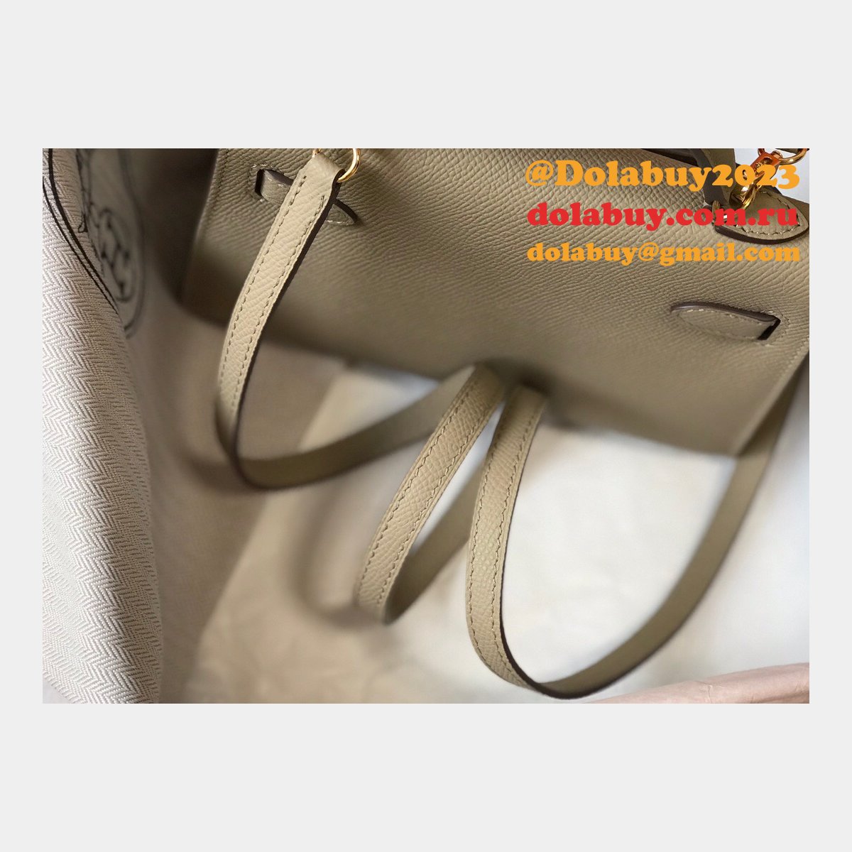 Earth yellow Mini Kelly Hermes Replica Handbags