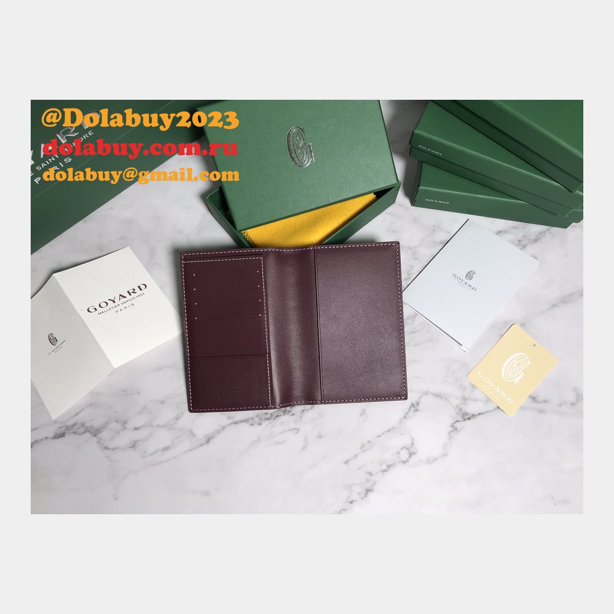 Top Quality Goyard Multi-Color Passport Best Wallet