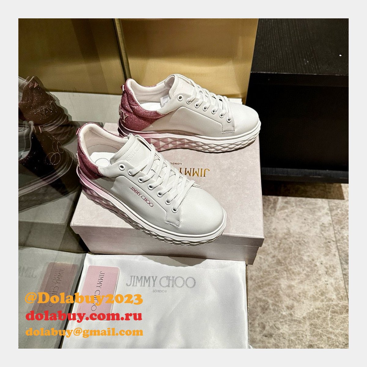 Designer Jimmy Choo Luxury Casual 7 Star Replica Shoes