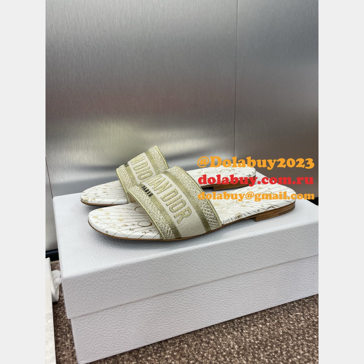 Luxury Dior Dway Slide Women Shoes