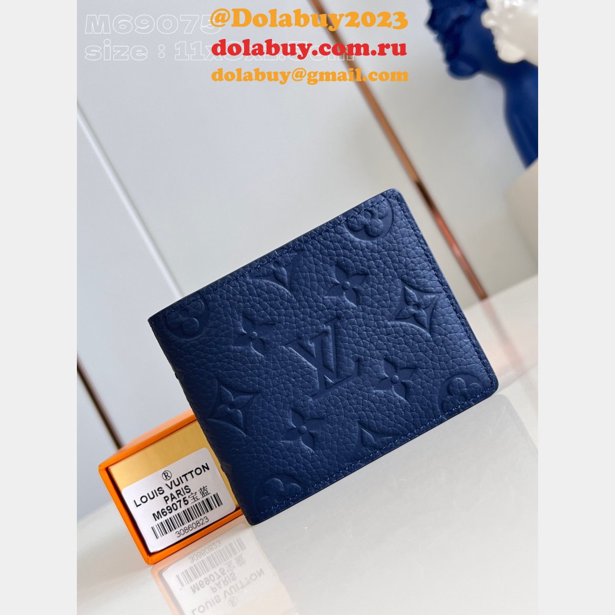 AAA+ Brazza Slender Zippy Vertical Wallet LV Replica Bag