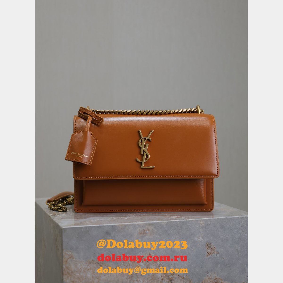 Top Quality Sunset 22cm 422906 Smooth Leather Handbag