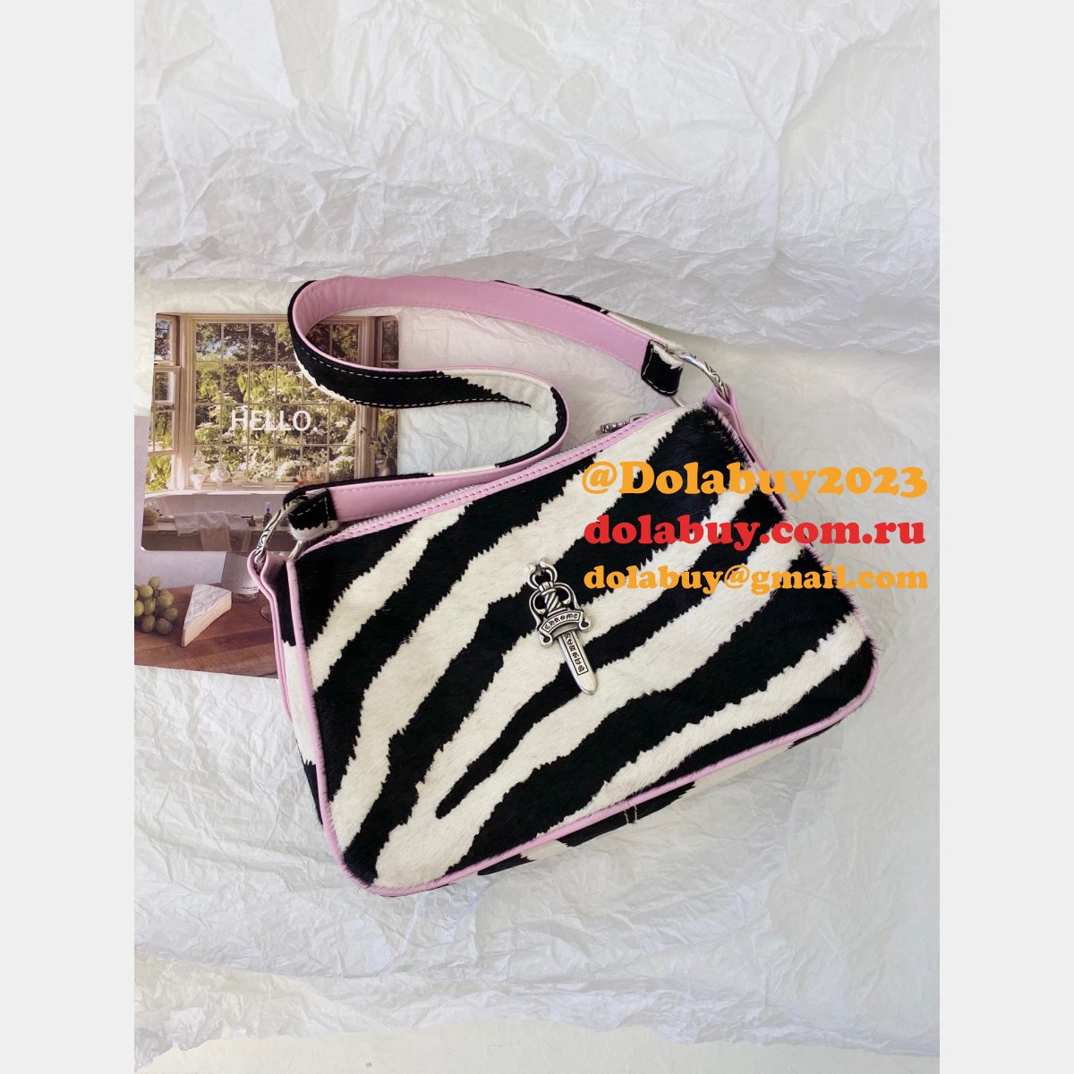 best Ch*0me He**ts replica silver hardware chicken nuggets bag