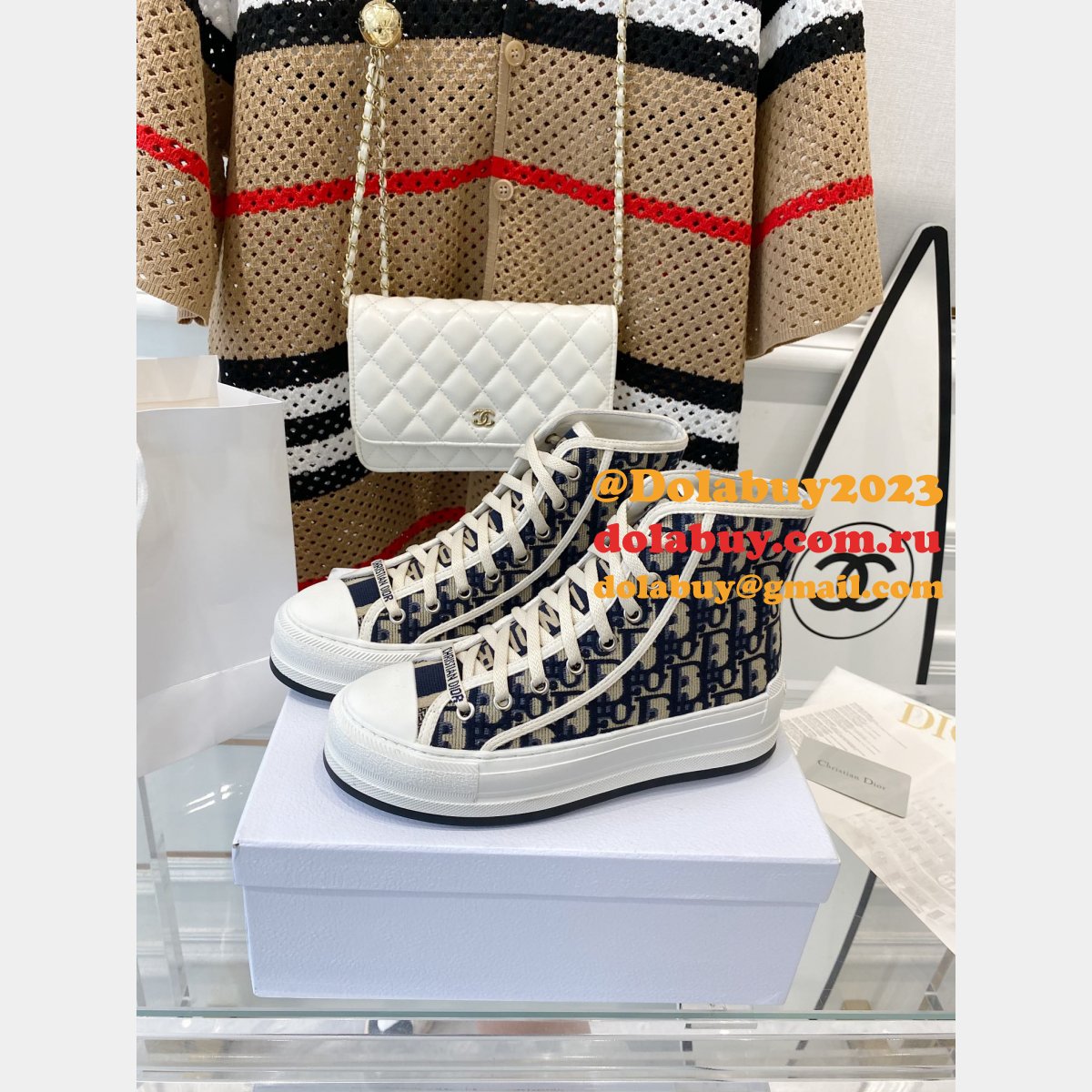 Best DIOR Platform Espadrilles Casual Cheap Perfect Sneakers