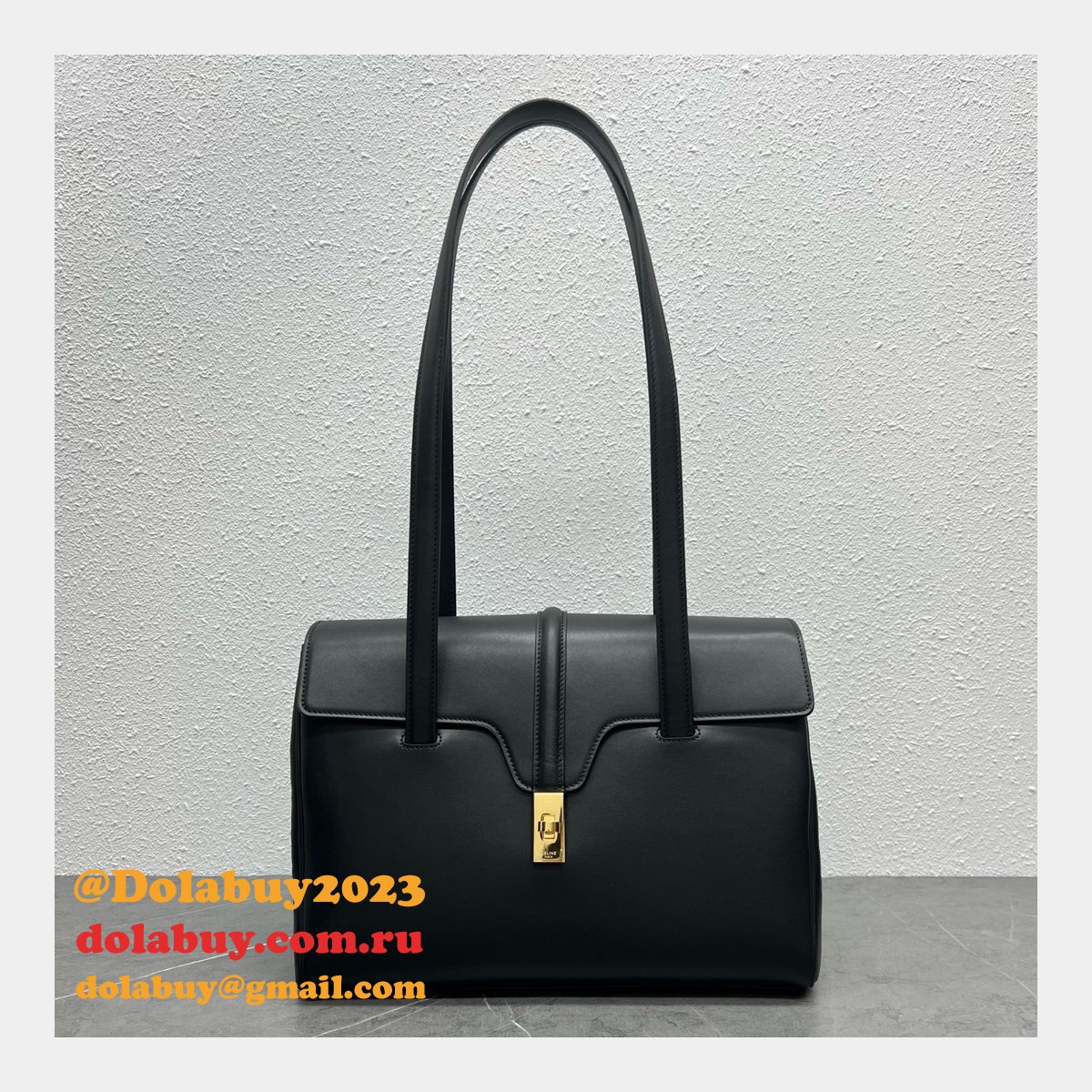 High Quality CELINE SOFT 16 Office patent leather Medium