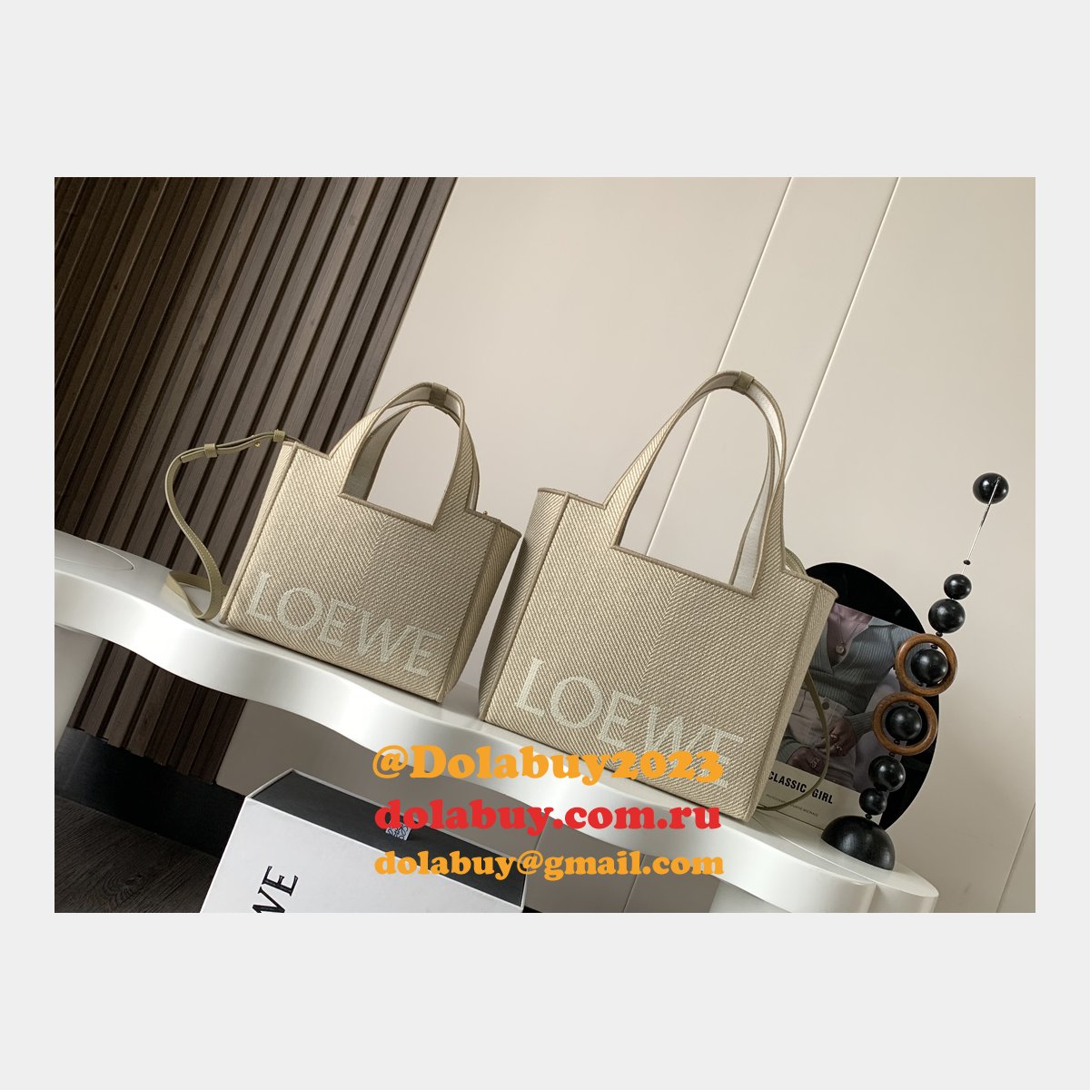 Loewe WE Font Tote Cavans Bag