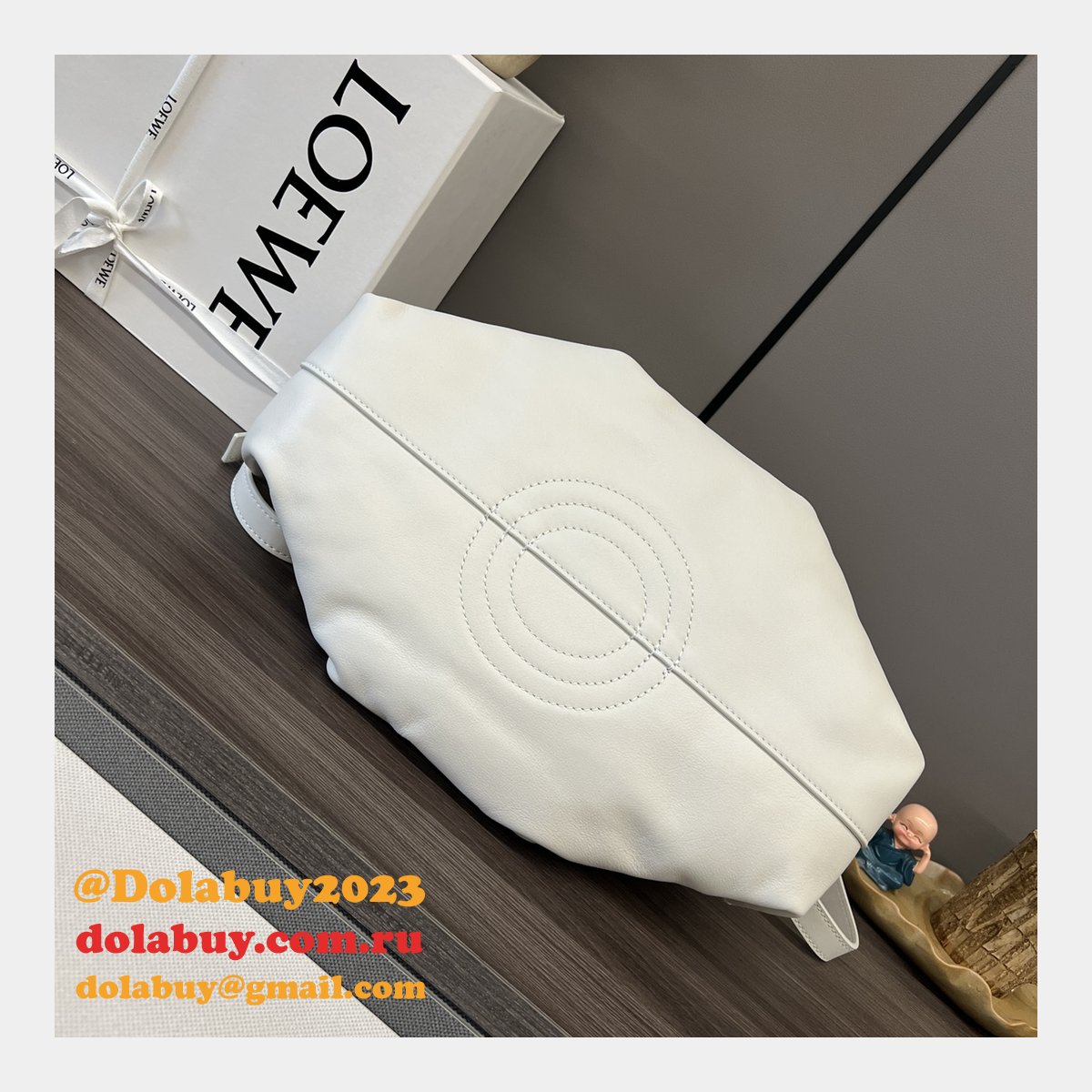 Luxury loewe Paseo small Nappa leather women bag