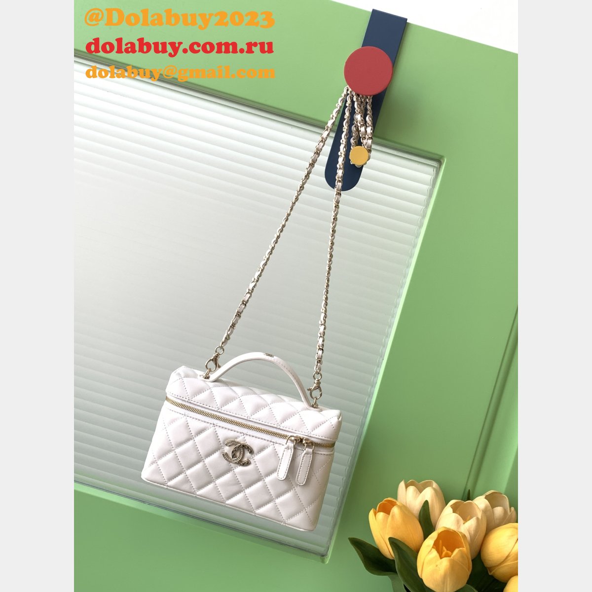 Fashion AP4407 Long Vanity With Chain Knockoff Bag