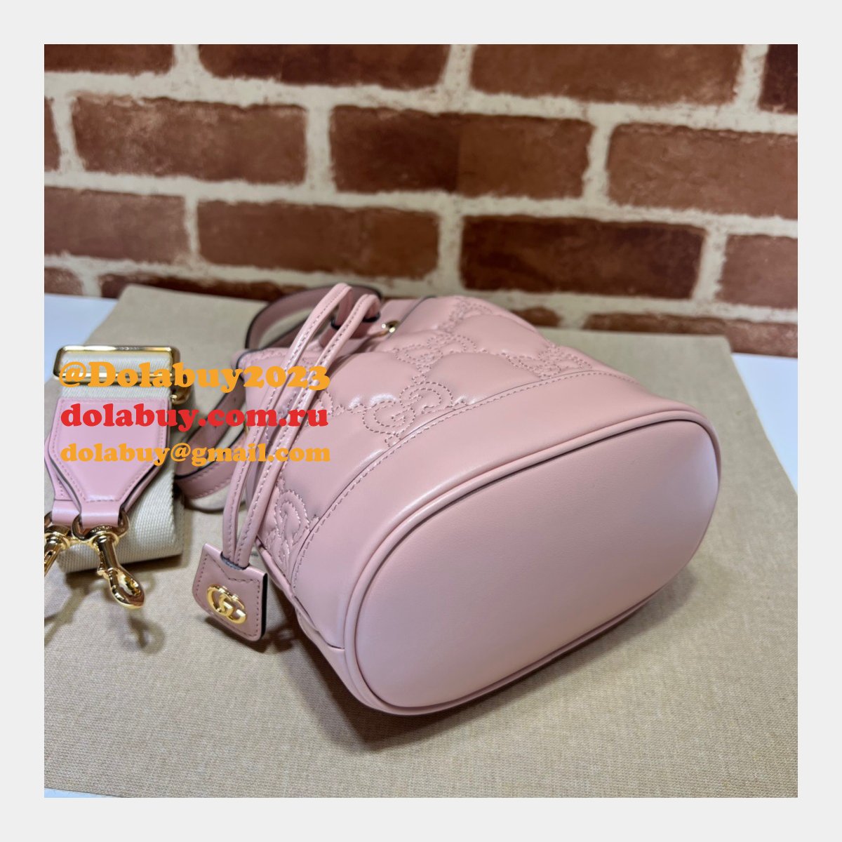 dolabuy G*u*i gg matelassé bucket replica bags 728231 store