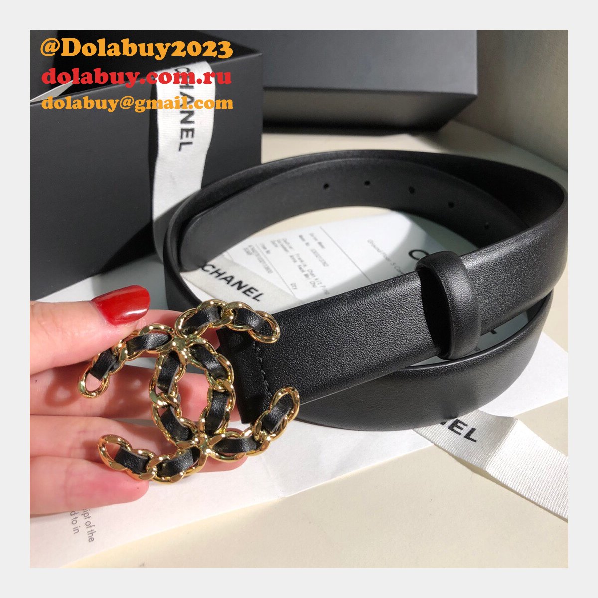 7 Star Knockoff CC BELT 30MM Top Quality