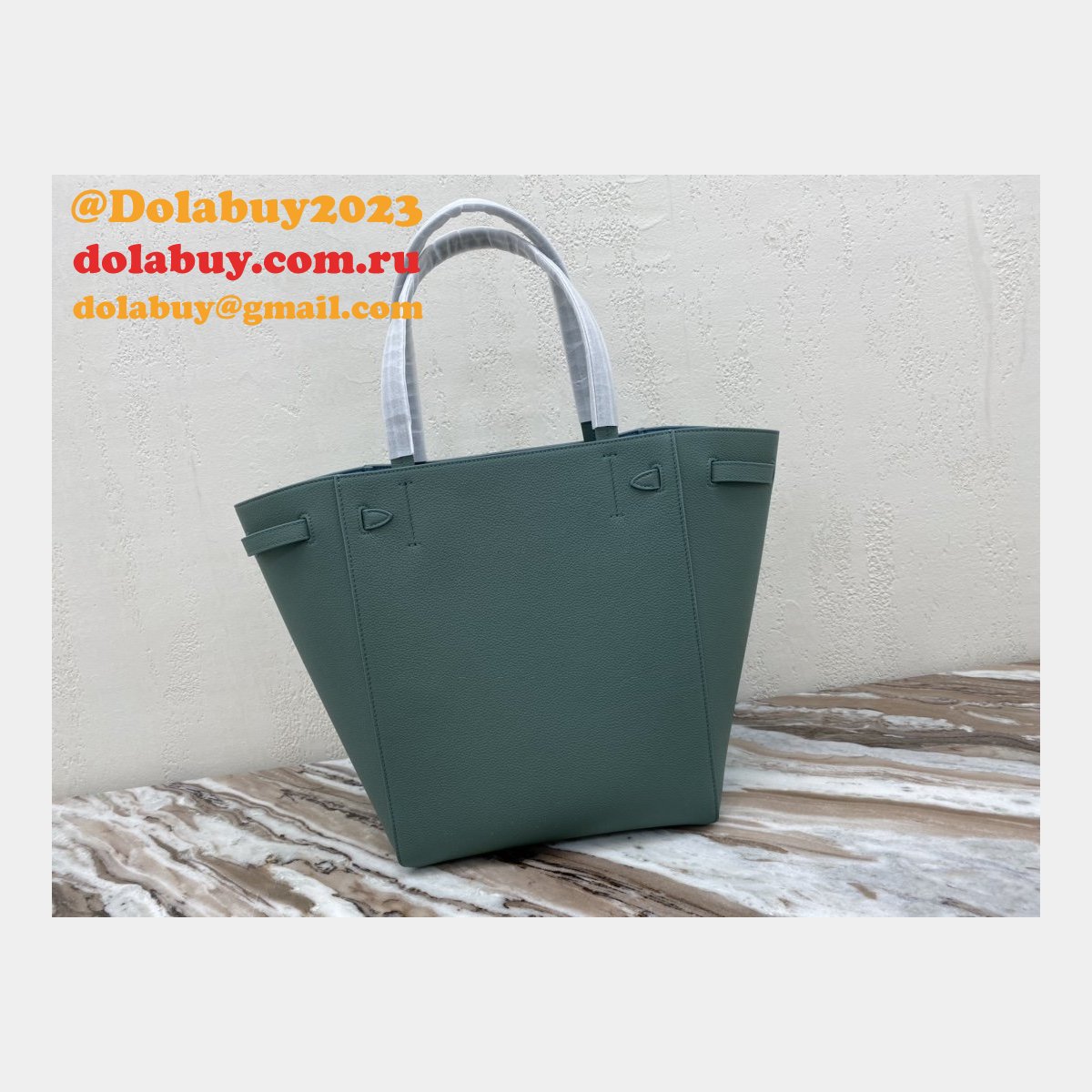 Replica Celine Light Green Small Cabas Phantom Bag