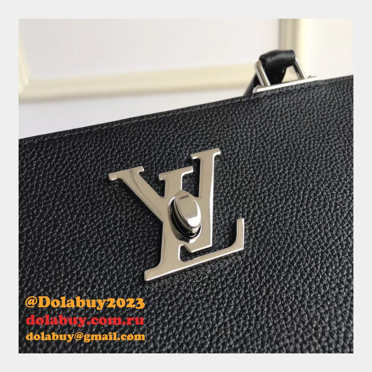 Replica Louis Vuitton UK M53730 Lockme Day Calf Leather Tote Bag