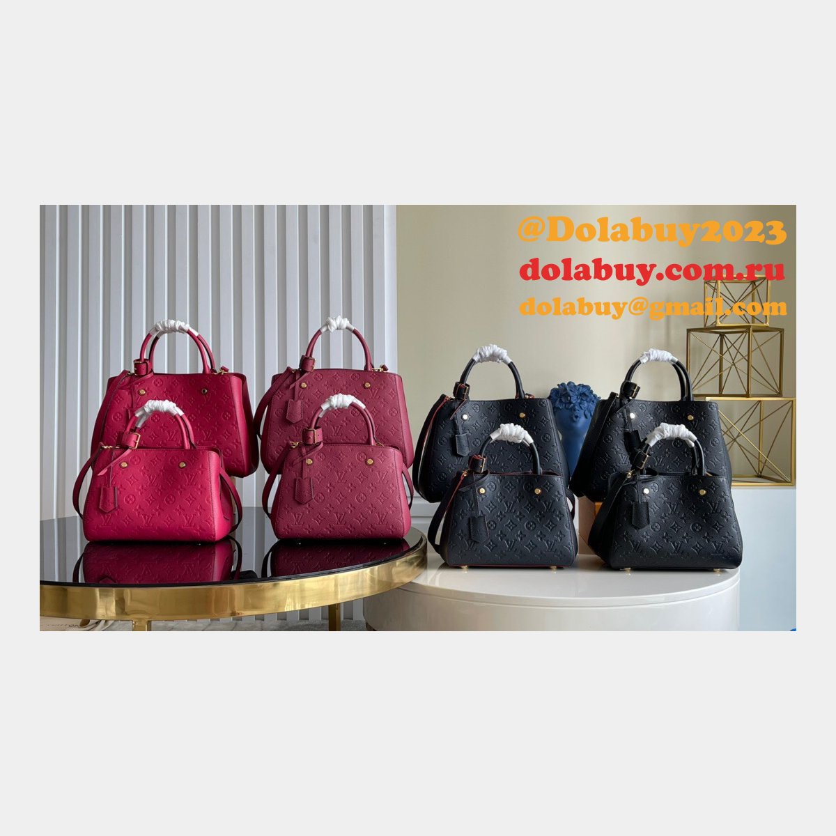 Louis Vuitton Top Quality M41048/M42746/M44931 Montaigne MM Monogram Empreinte Leather