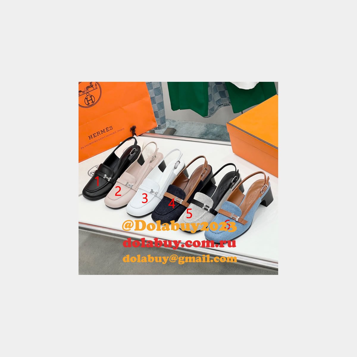 Designer Infinie Pump Hermes Knockoff Sandals Shoes