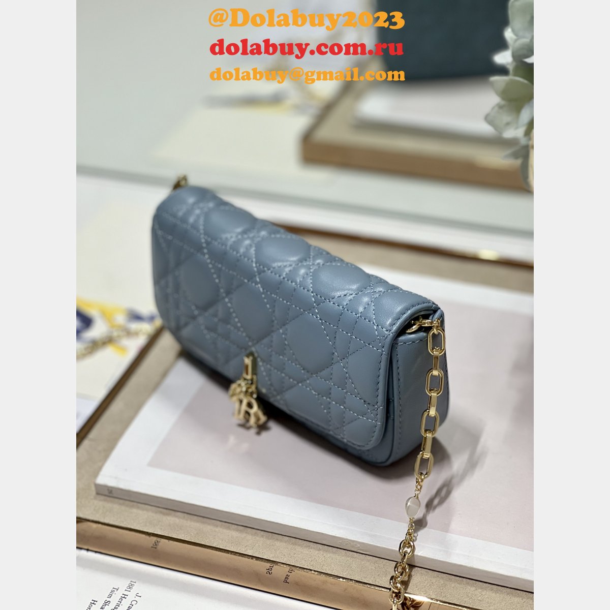 Cheap Lady Replica Designer Christian Dior Phone Pouch 0977 Bag