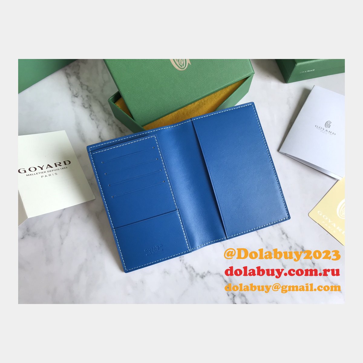 Top Quality Goyard Multi-Color Passport Best Wallet