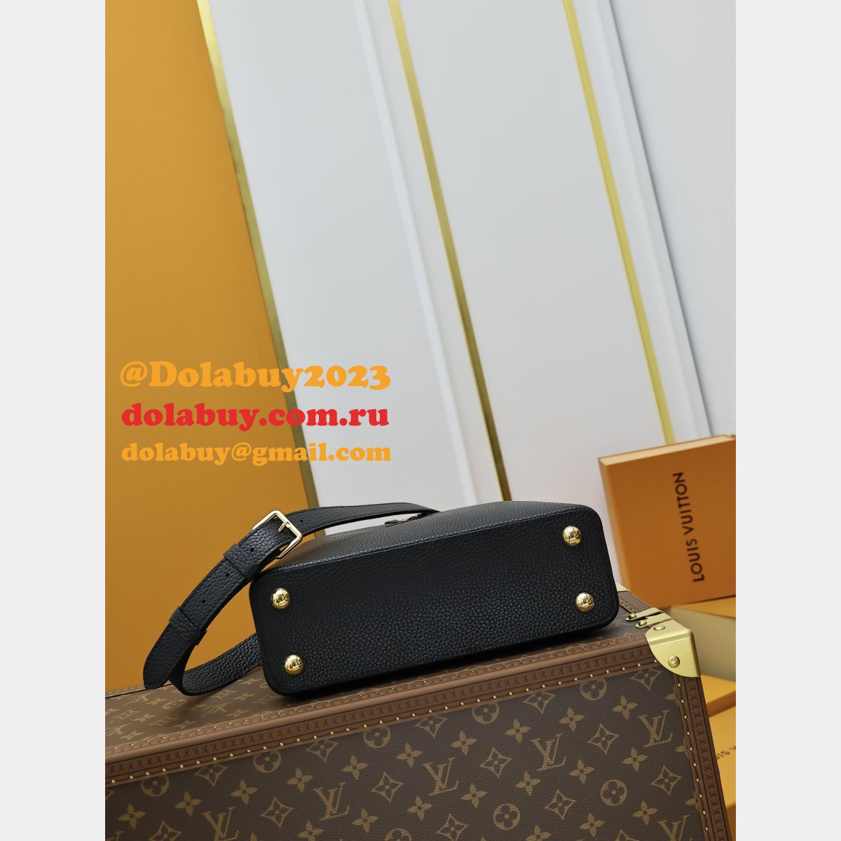 Luxury Designer Louis Vuitton Capucines BB M24728 Handbag