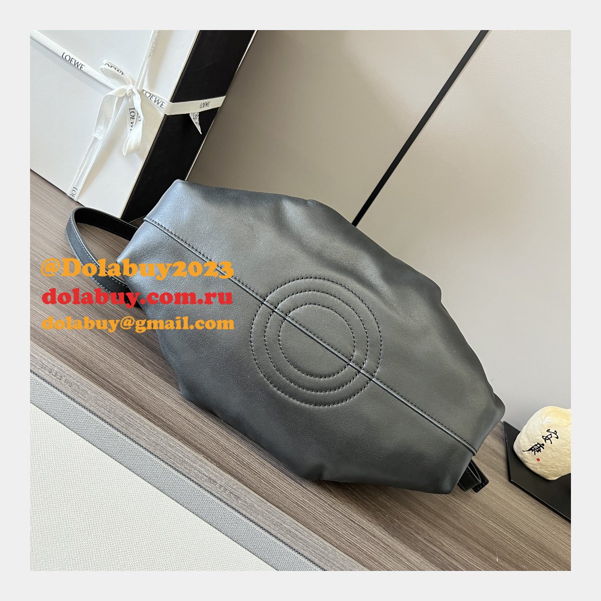 Luxury loewe Paseo small Nappa leather women bag