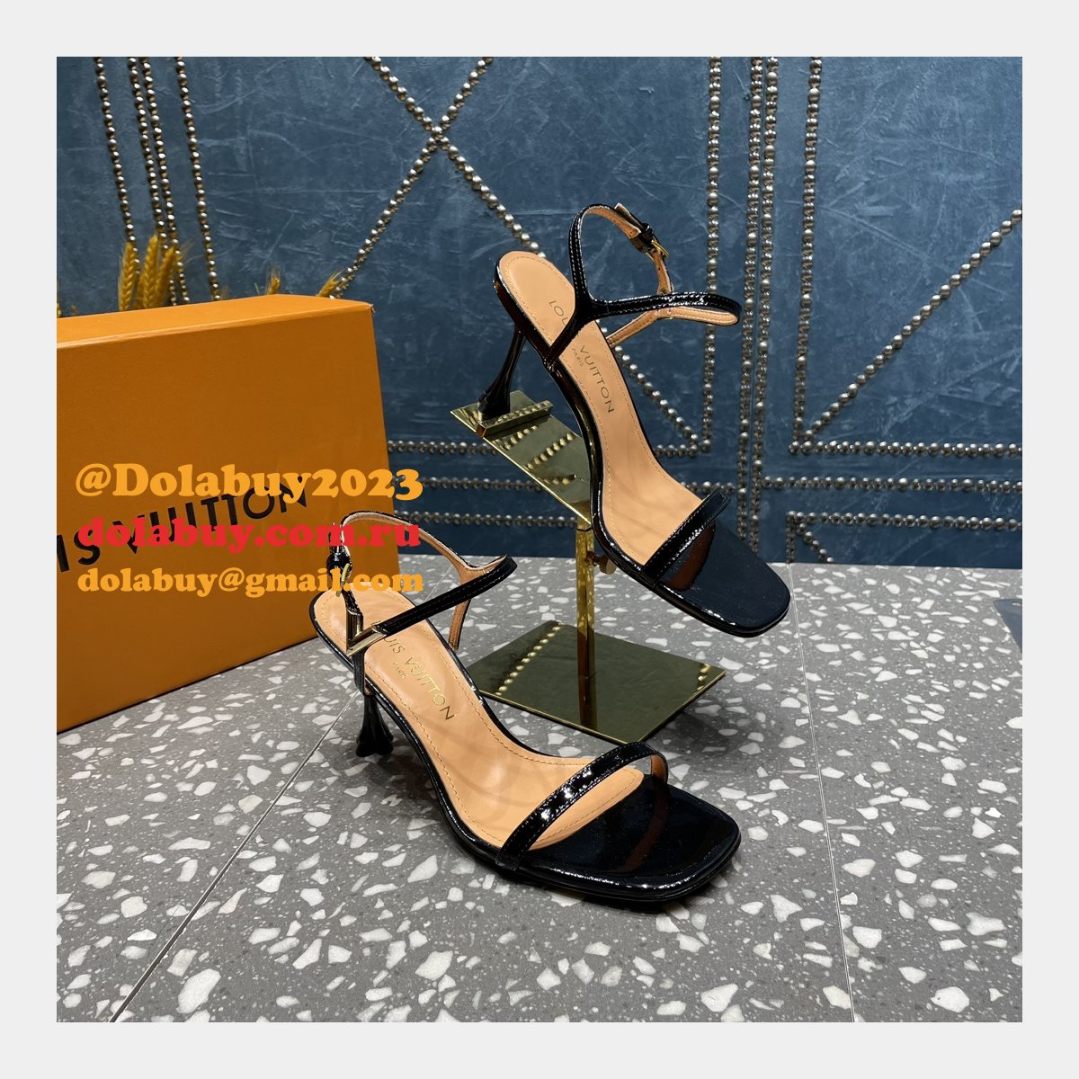 Blossom Sandal Louis Vuitton Replicas Heel:7.5cm/9.5cm Shoes