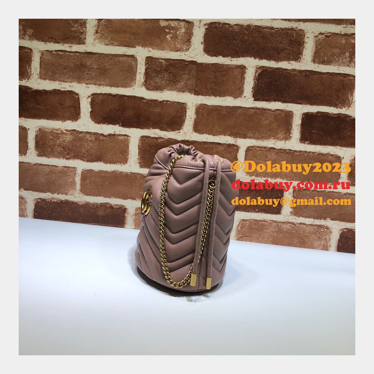 G*u*i replica 7 star gg marmont mini bucket 575163 bag