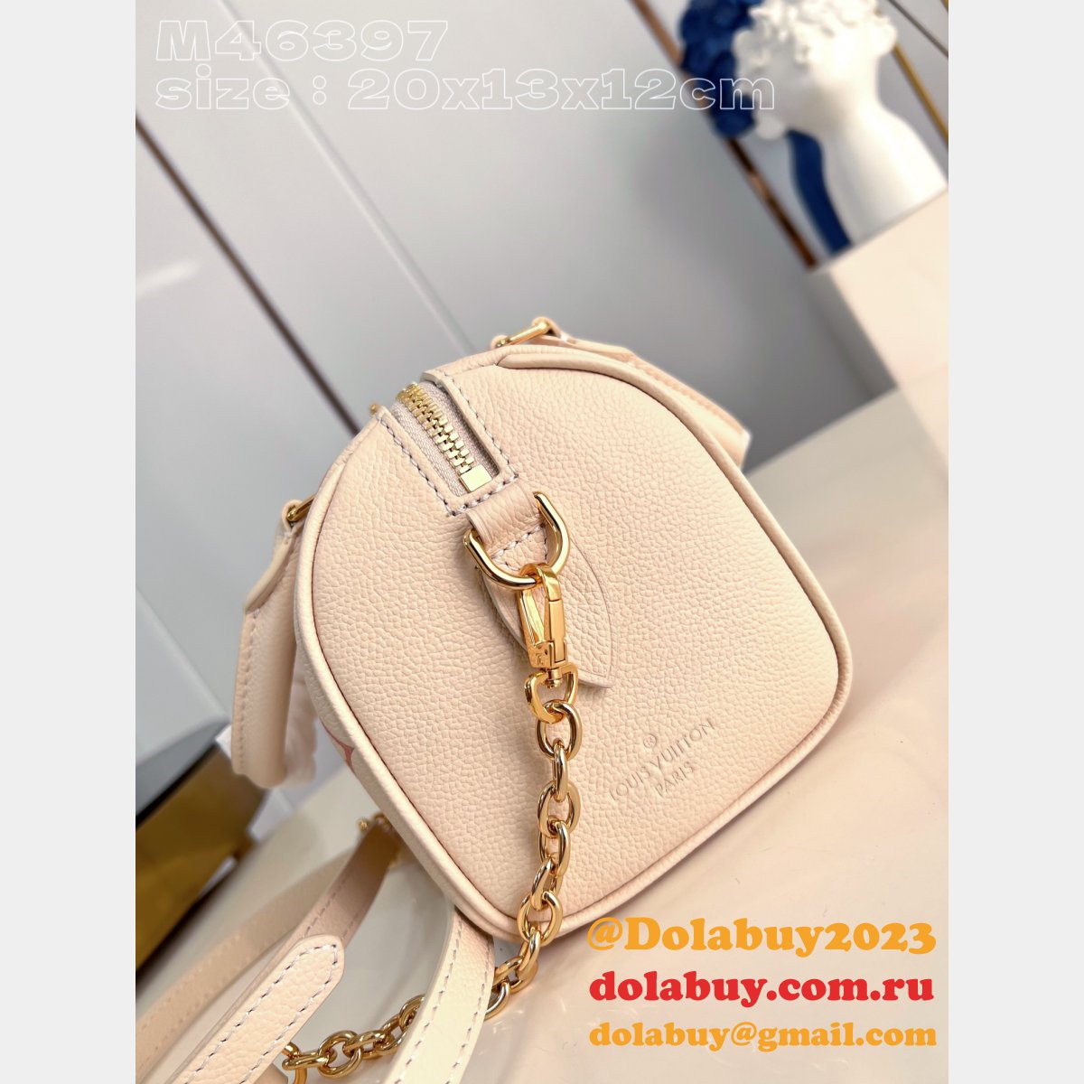 1:1 Mirror Speedy Bandoulière 20 M46596 Fake Louis Vuitton Bag