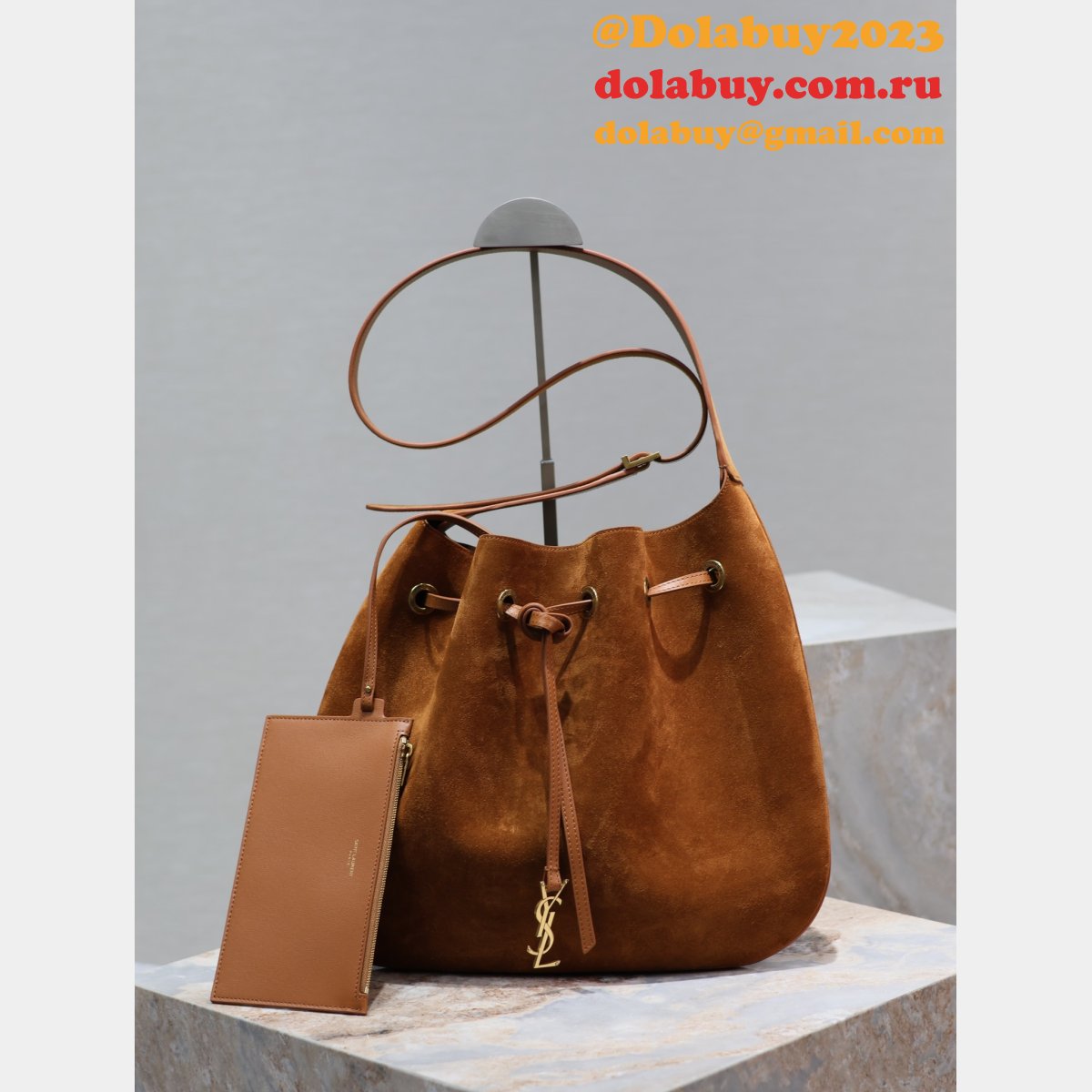 Fashion Designer Prada Flat 697941 suede Hobo bag