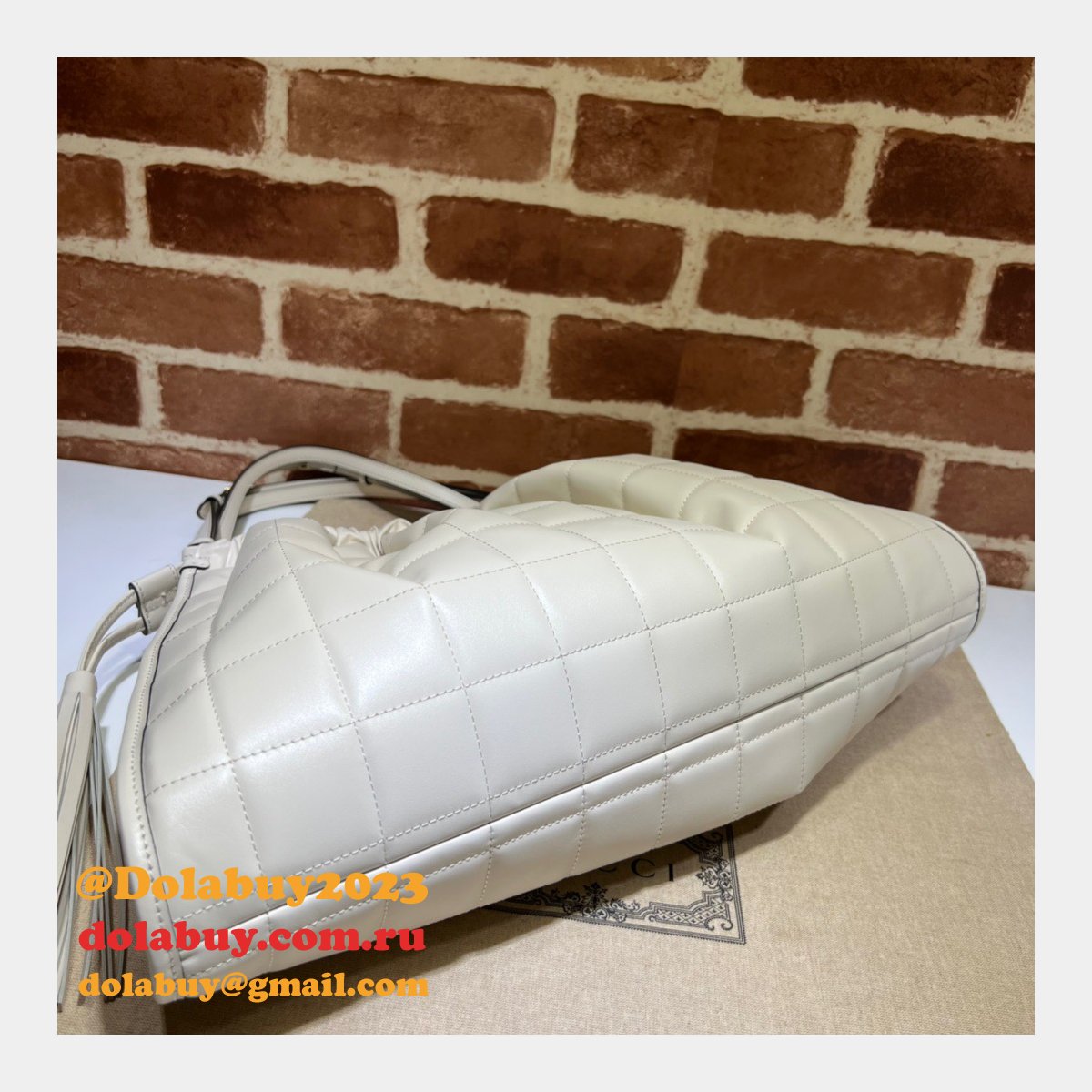 G*u*i luxury deco top quality 746210 tote fake bag