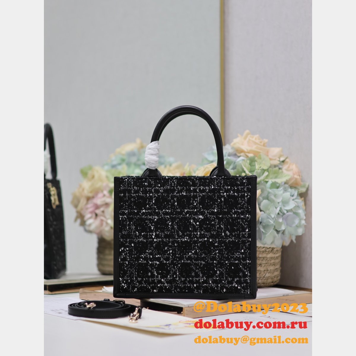 Dior Replica 1265/1286 1:1 Mirror Book Tote High Shopping Bags