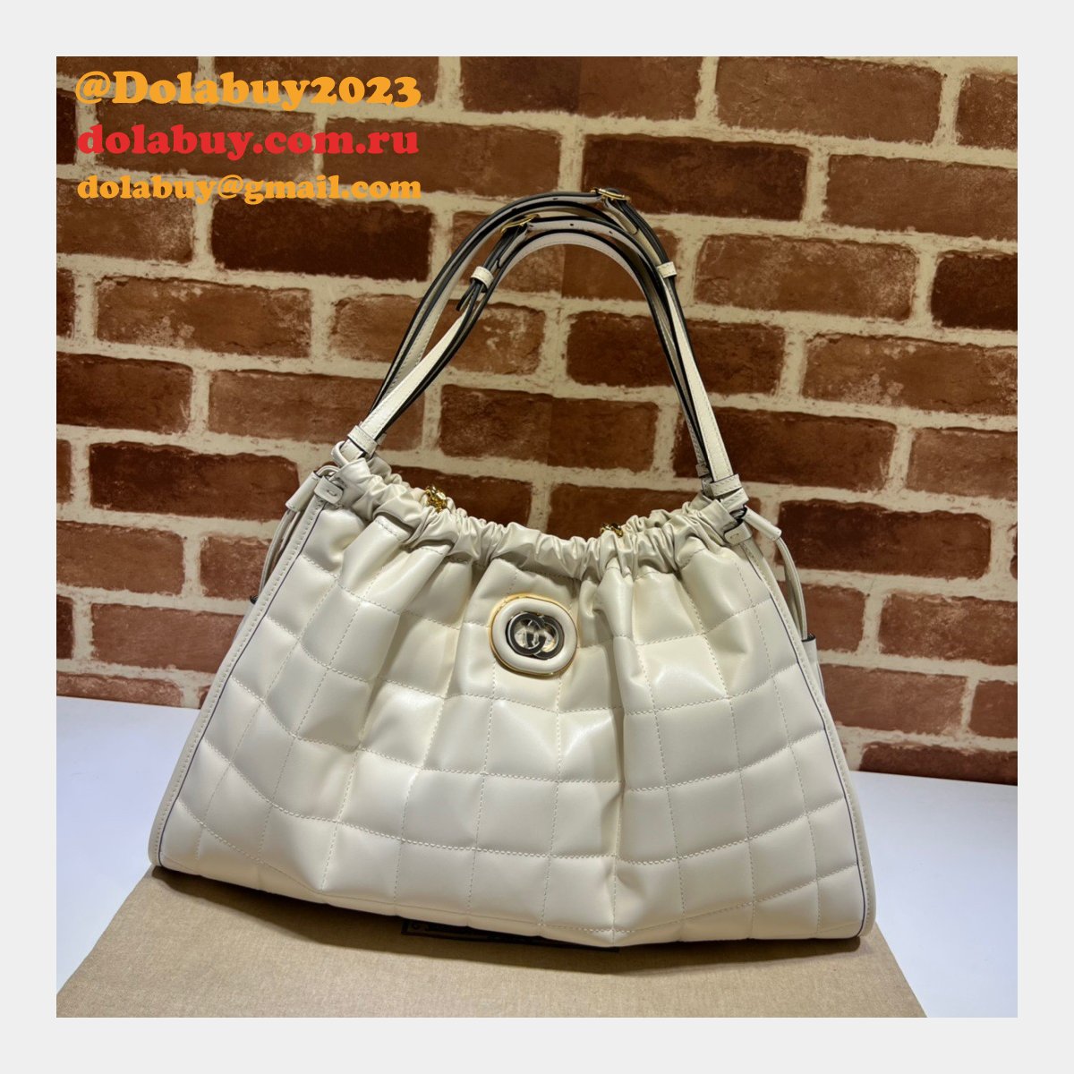 G*u*i luxury deco top quality 746210 tote fake bag