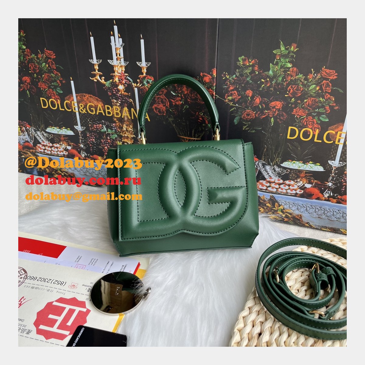 Buy Best 1:1 Replicas Dolce & Gabbana DG Logo 9112 Hand Bag