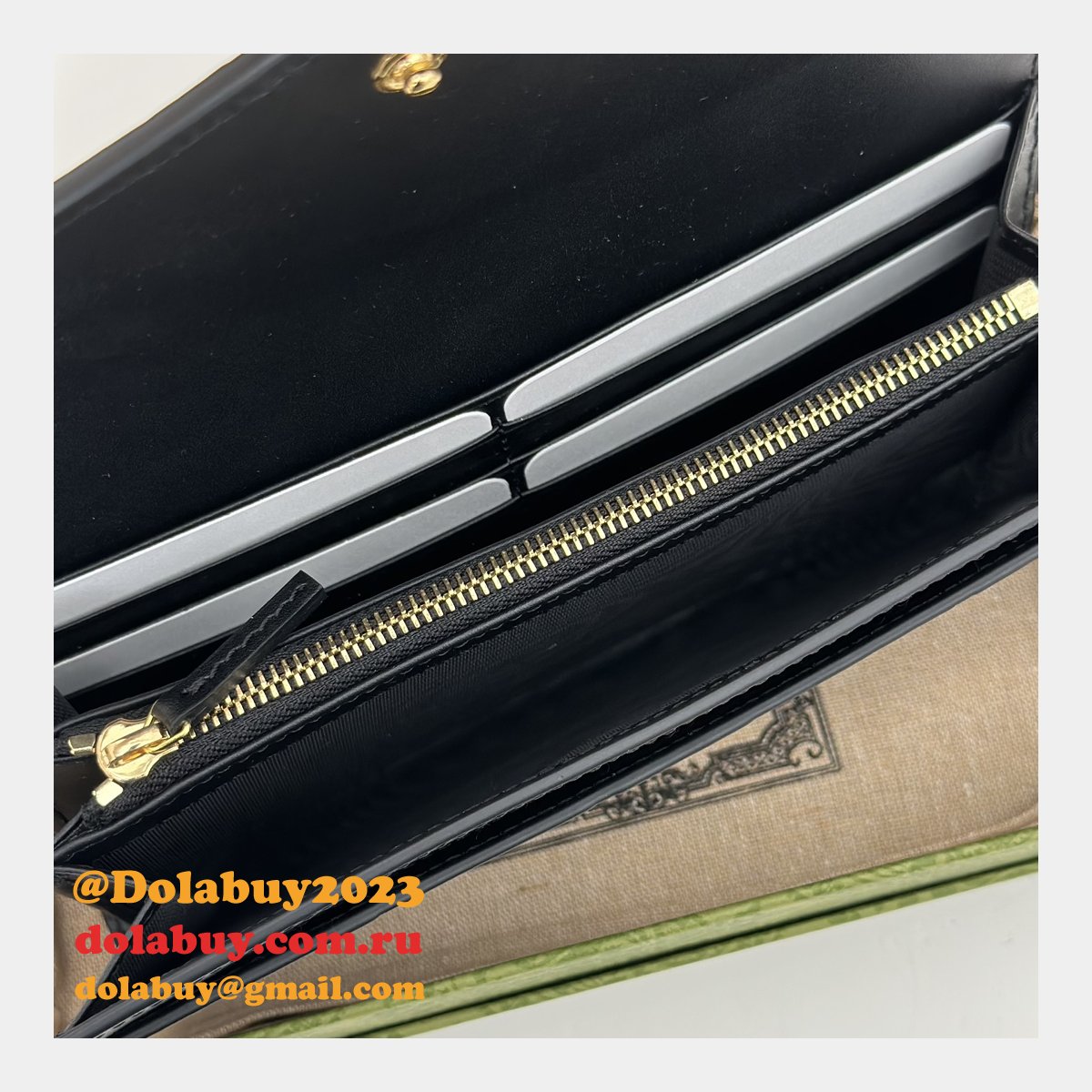 Perfect Best Gucci Replica 1:1 Mirror 772791 GG Continental Wallet