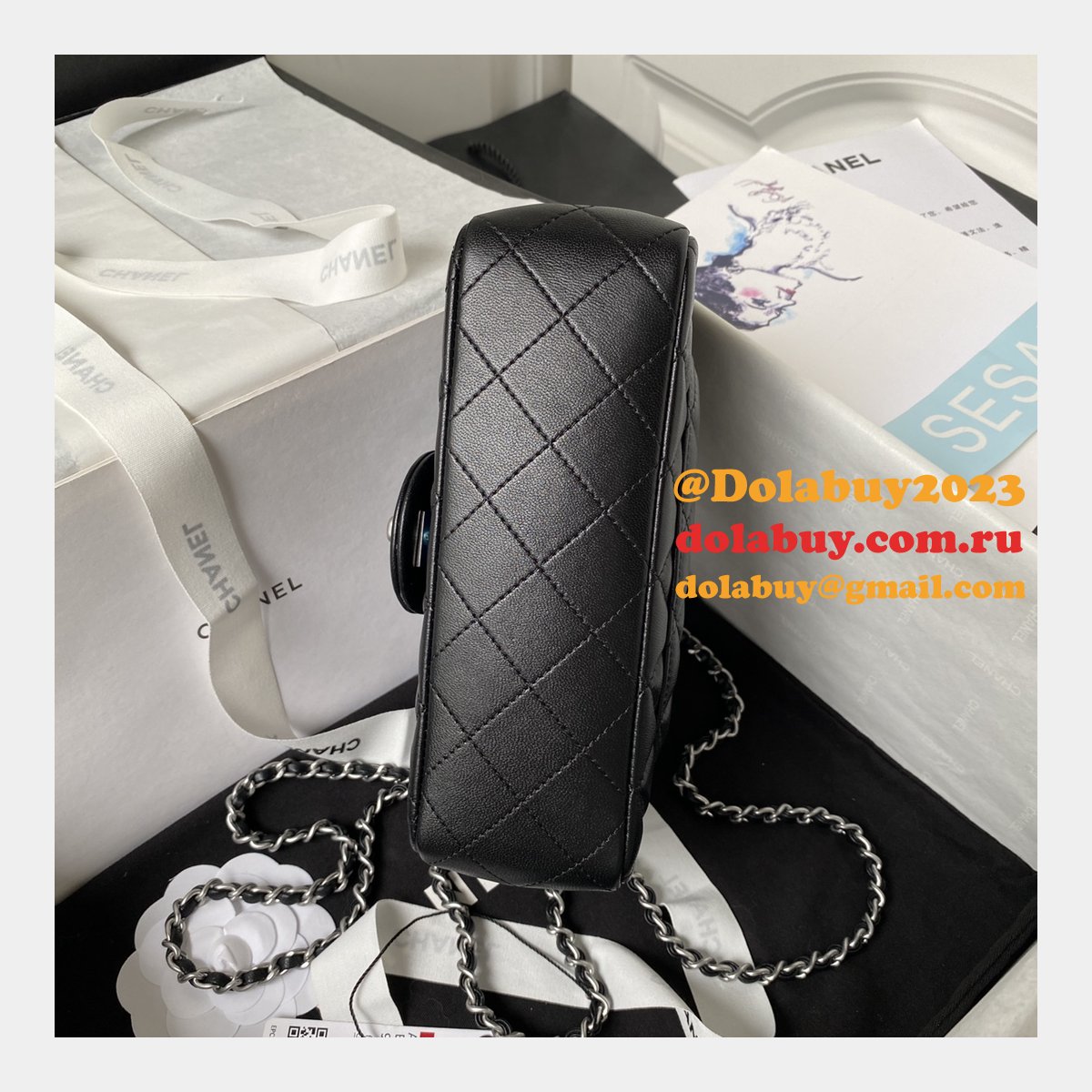 Luxury CC FLAP BAGS 20CM AS1787 SILVER BALL