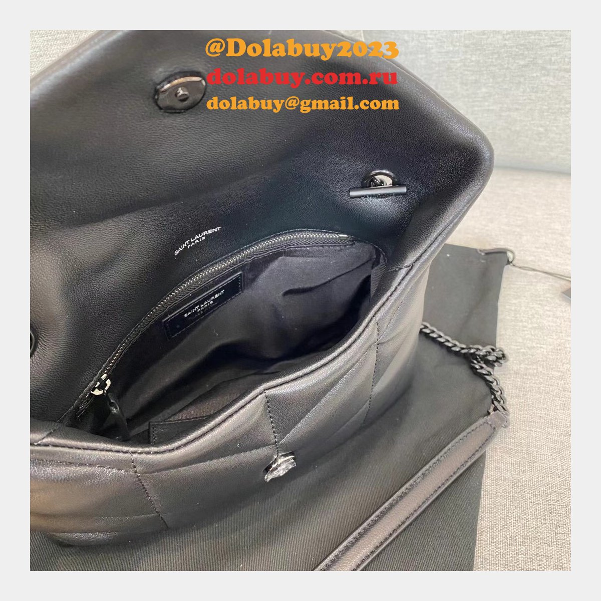 Top Quality best YSL LOULOU PUFFER HANDBAG 23cm