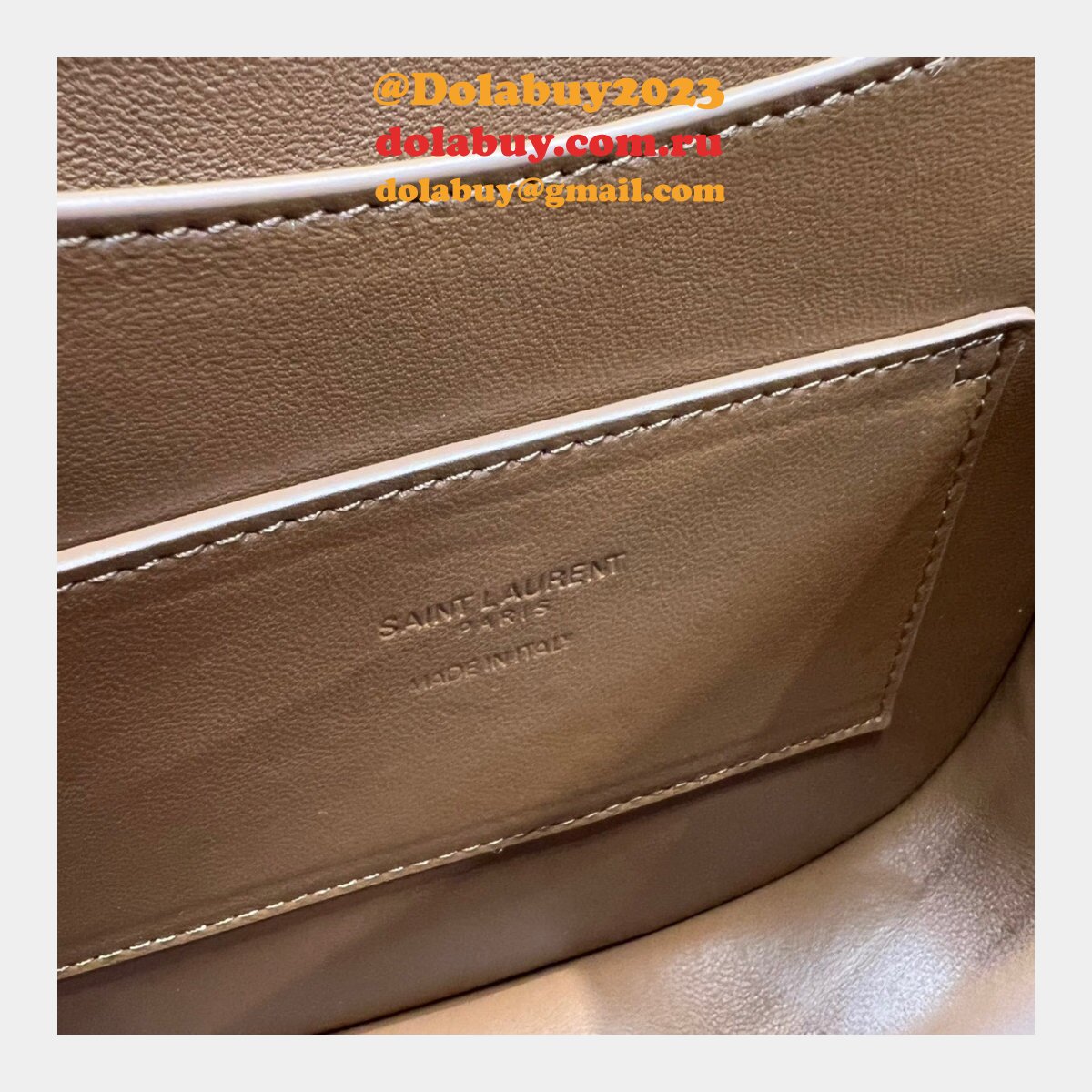Fake Saint Laurent Smooth 619740 Leather Kaia Small Satchel