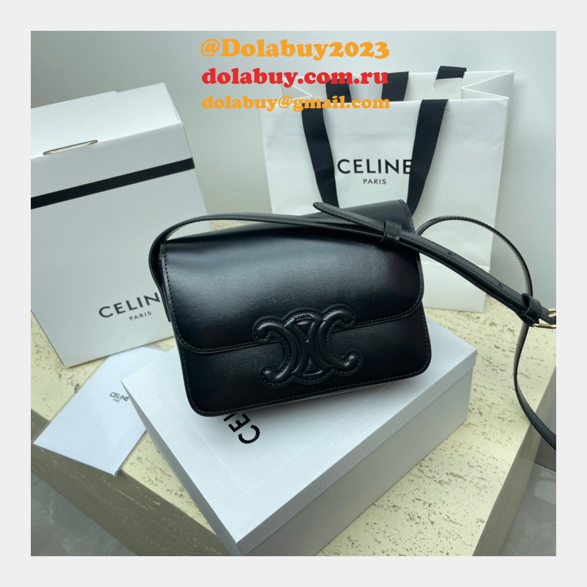 1:1 Replica Celine Triomphe Teen Luxury Handbag