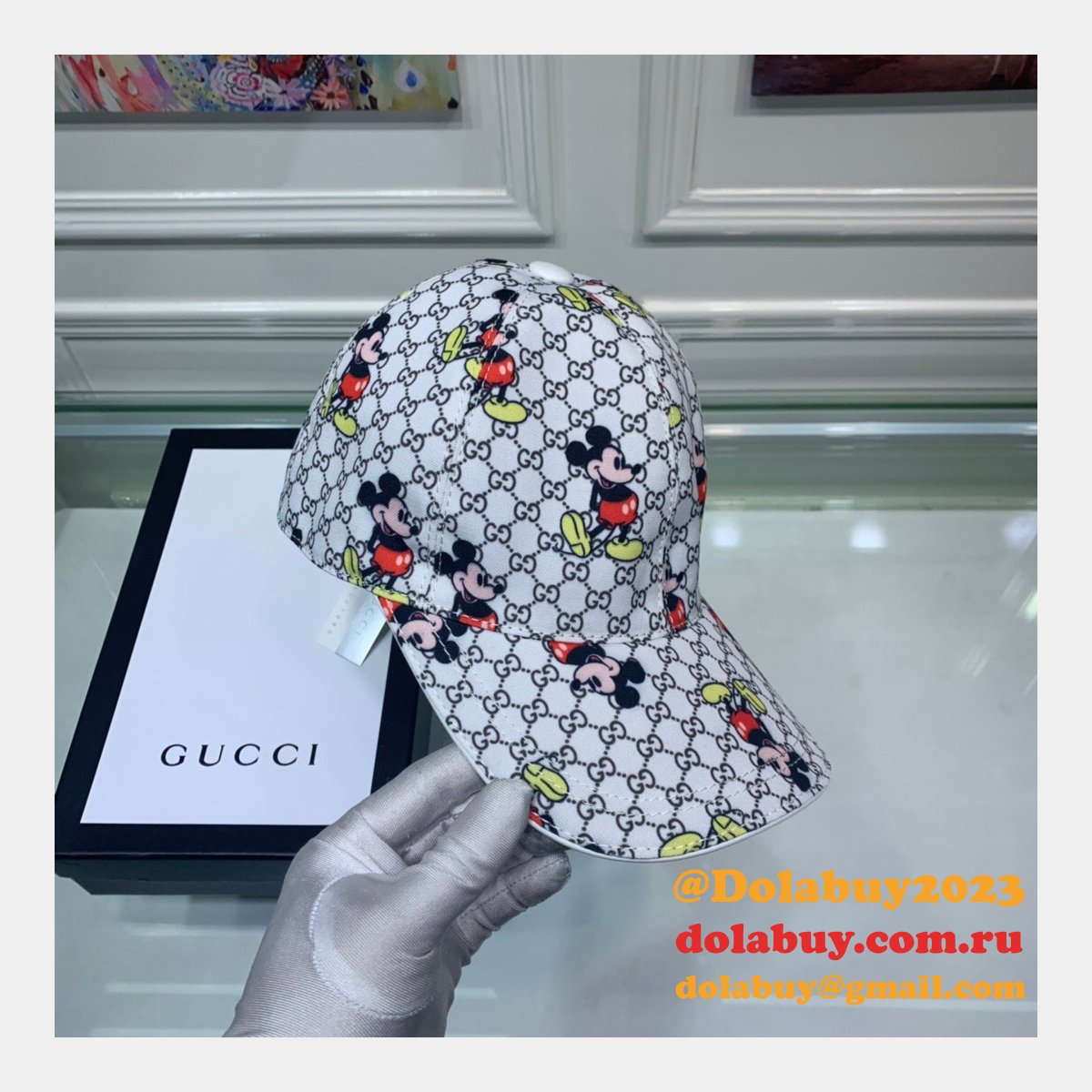 top quality G*u*i mickey mouse hats