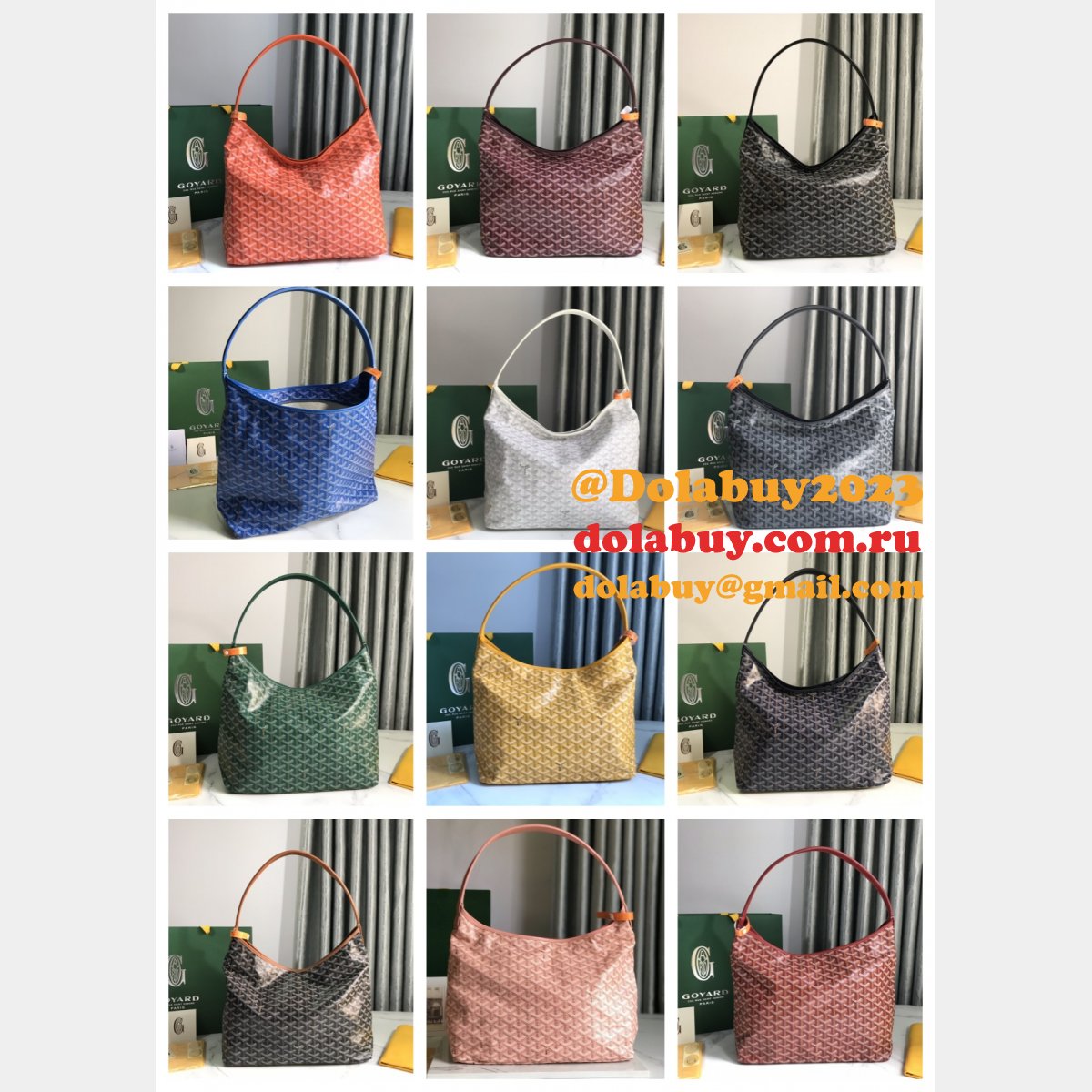 Designer Goyard Hobo Bohème Saint Louis Artois Replica Bag