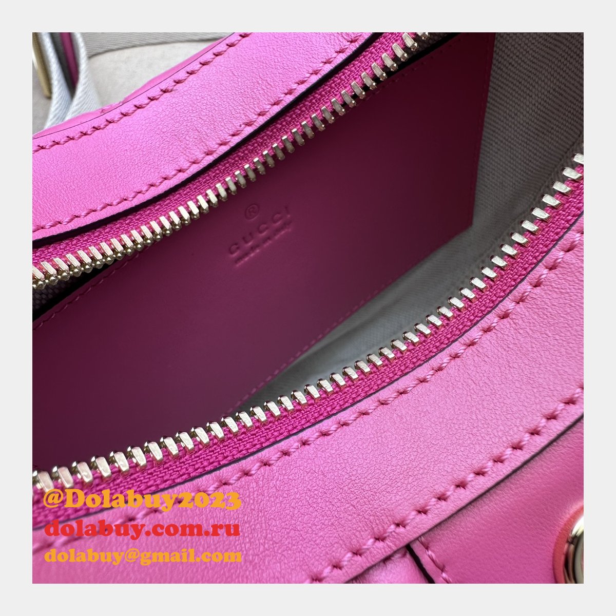 G*u*i replica 739709 gg matelassé duplicate shoulder pink bag