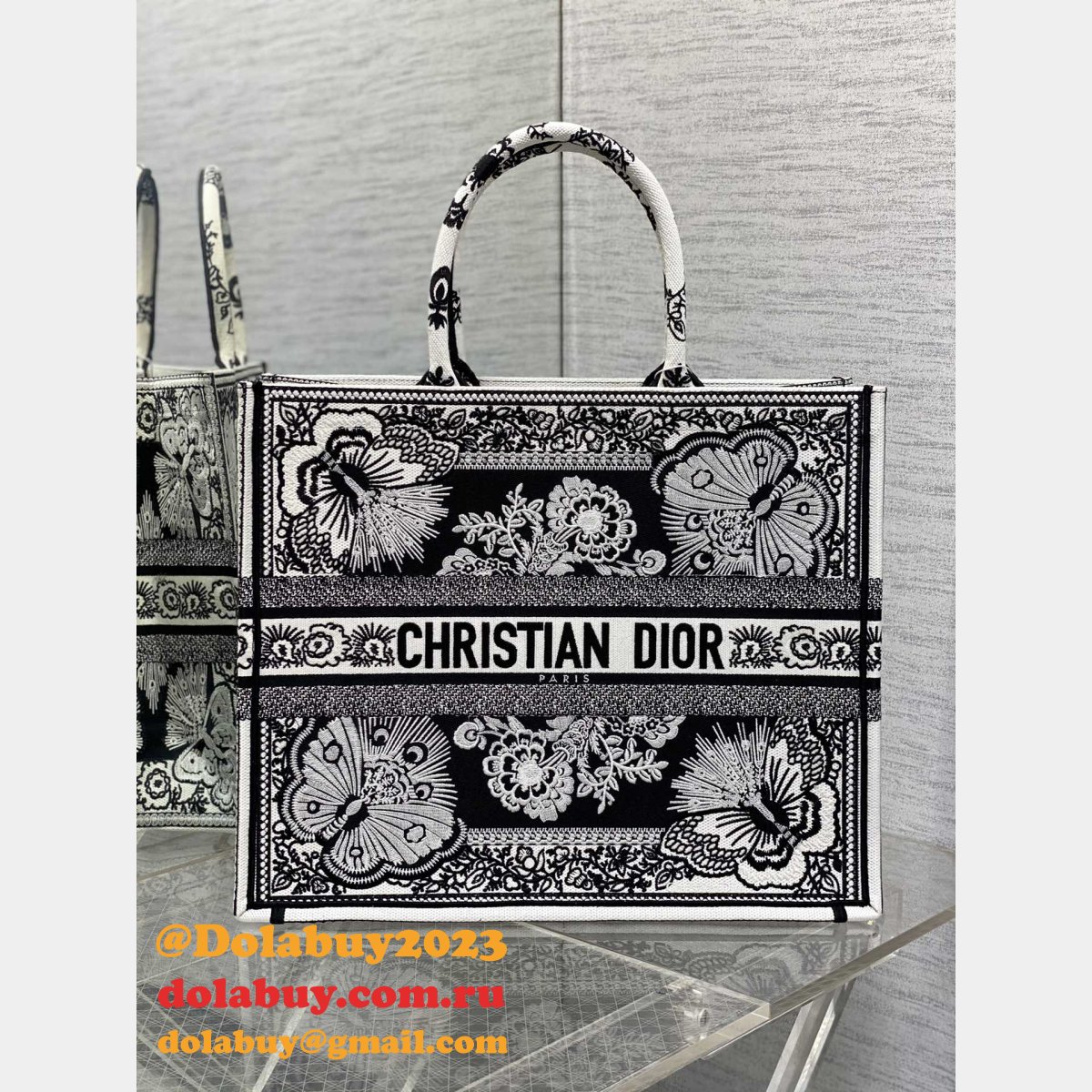 Replica CD Book Tote Dior Designer Tote for Sale