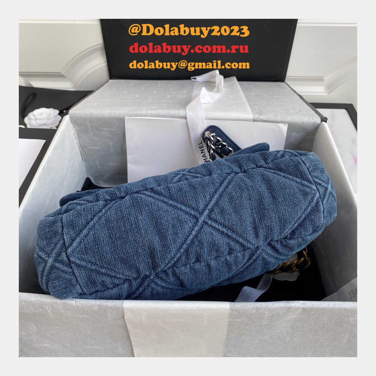 CC Top Quality 19 Large Flap Replicas Bag