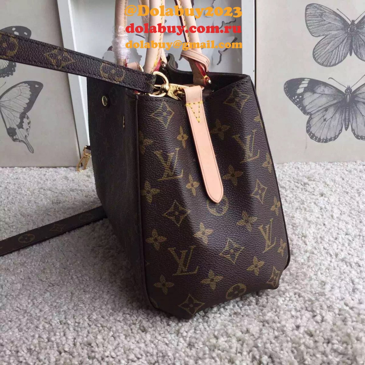Cheap Louis Vuitton Wholesale Montaigne BB Monogram M41055 Brown