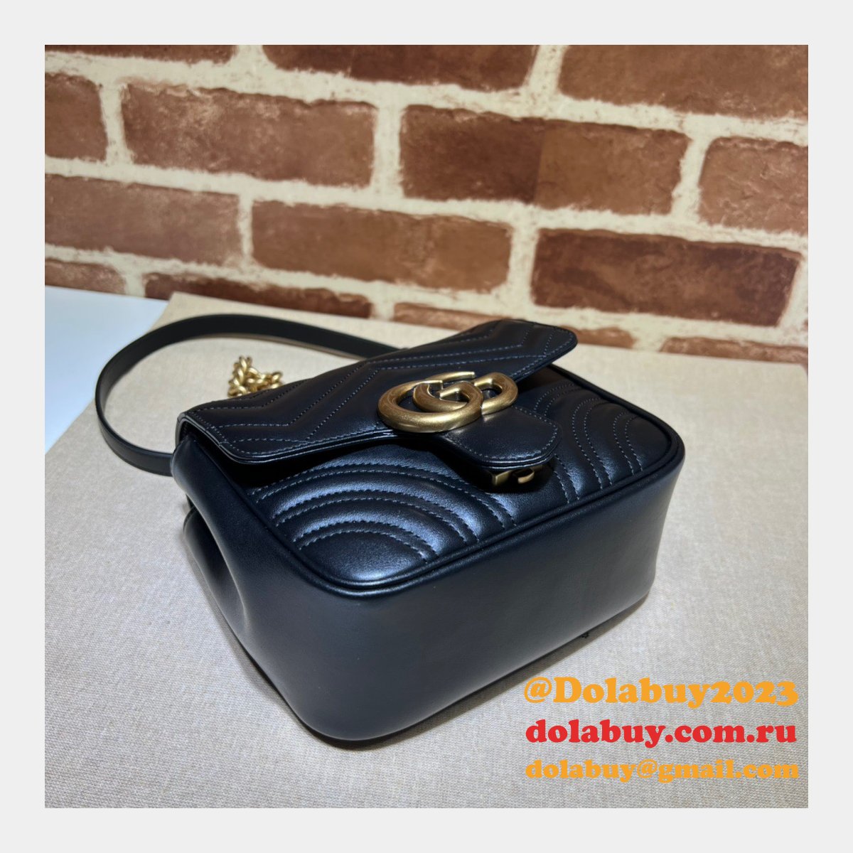 G*u*i replicas gg marmont 739682 shoulder wholesale bag