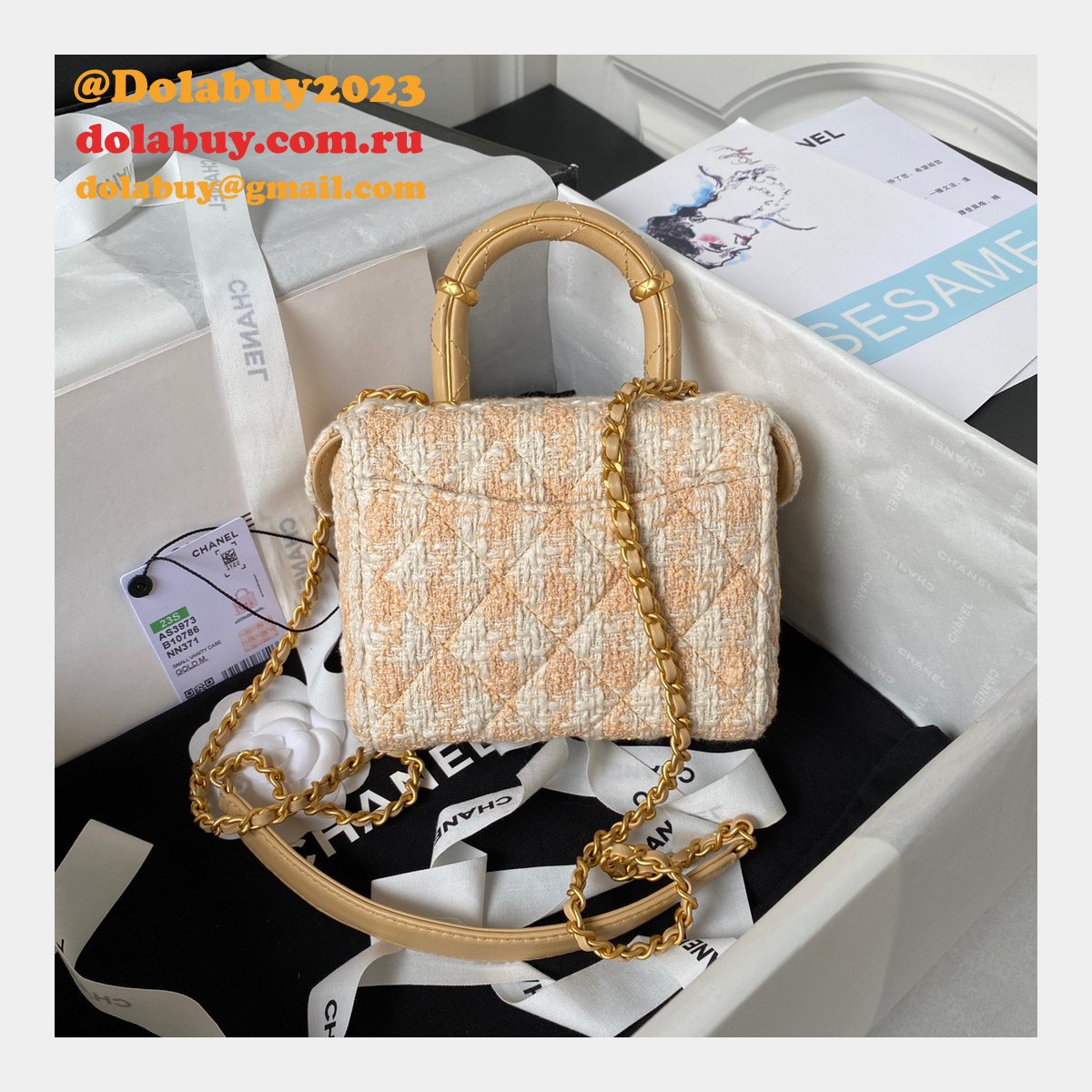 Perfect AS3973 Vanity Case Lambskin Knockoff Replica Bag